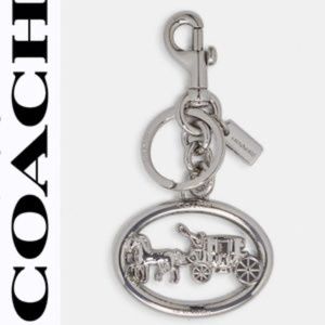 NWT  Coach Horse & Carriage Silver Charm